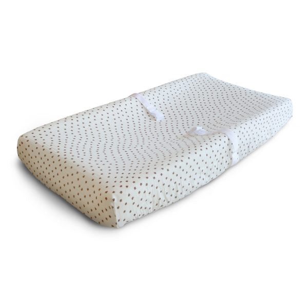 EXTRA SOFT MUSLIN CHANGING PAD COVER - BLOOM
