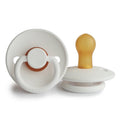 FRIGG NATURAL RUBBER PACIFIER - BRIGHT WHITE