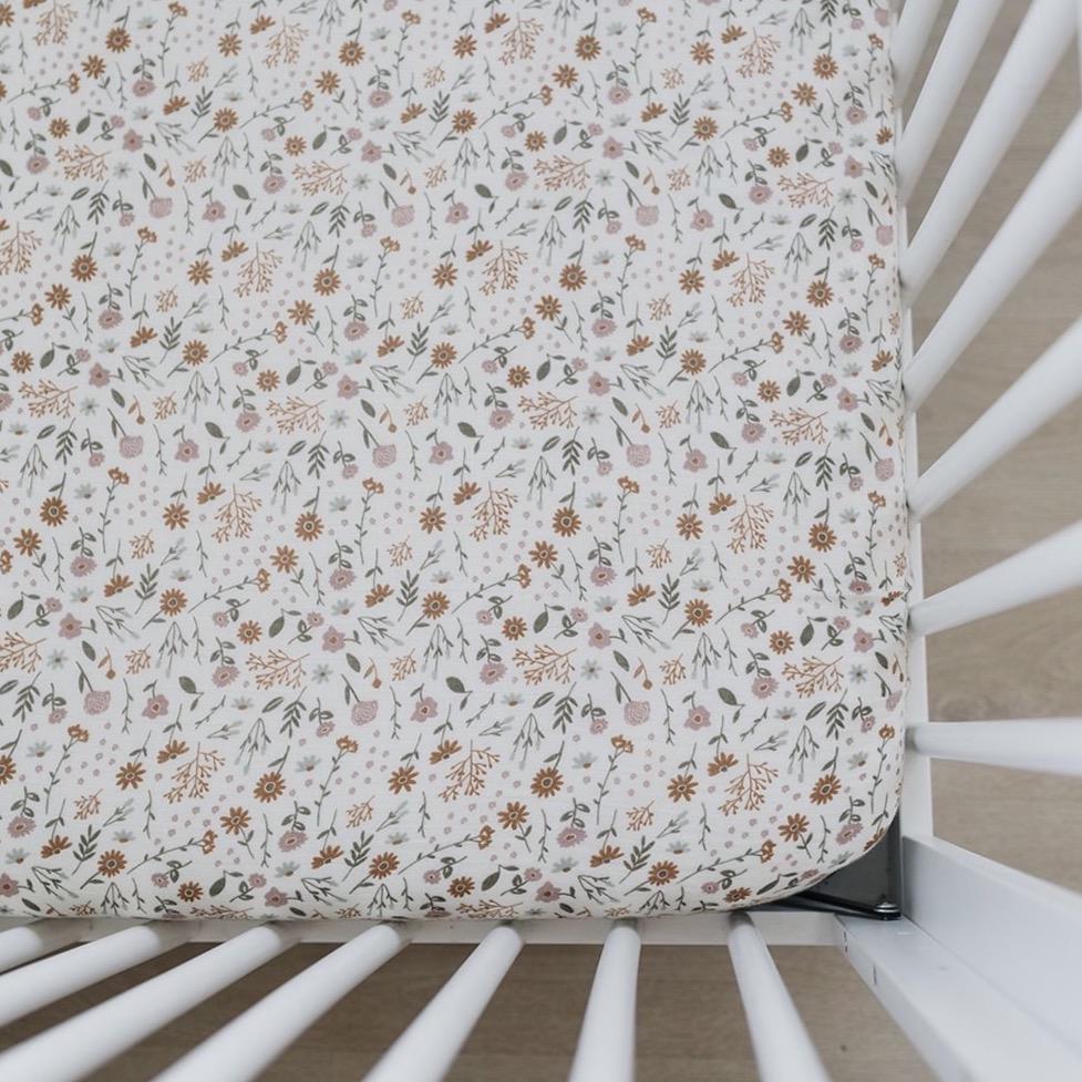 Crib Sheet Meadow Floral