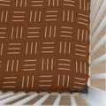Crib Sheet -Mustard Mudcloth