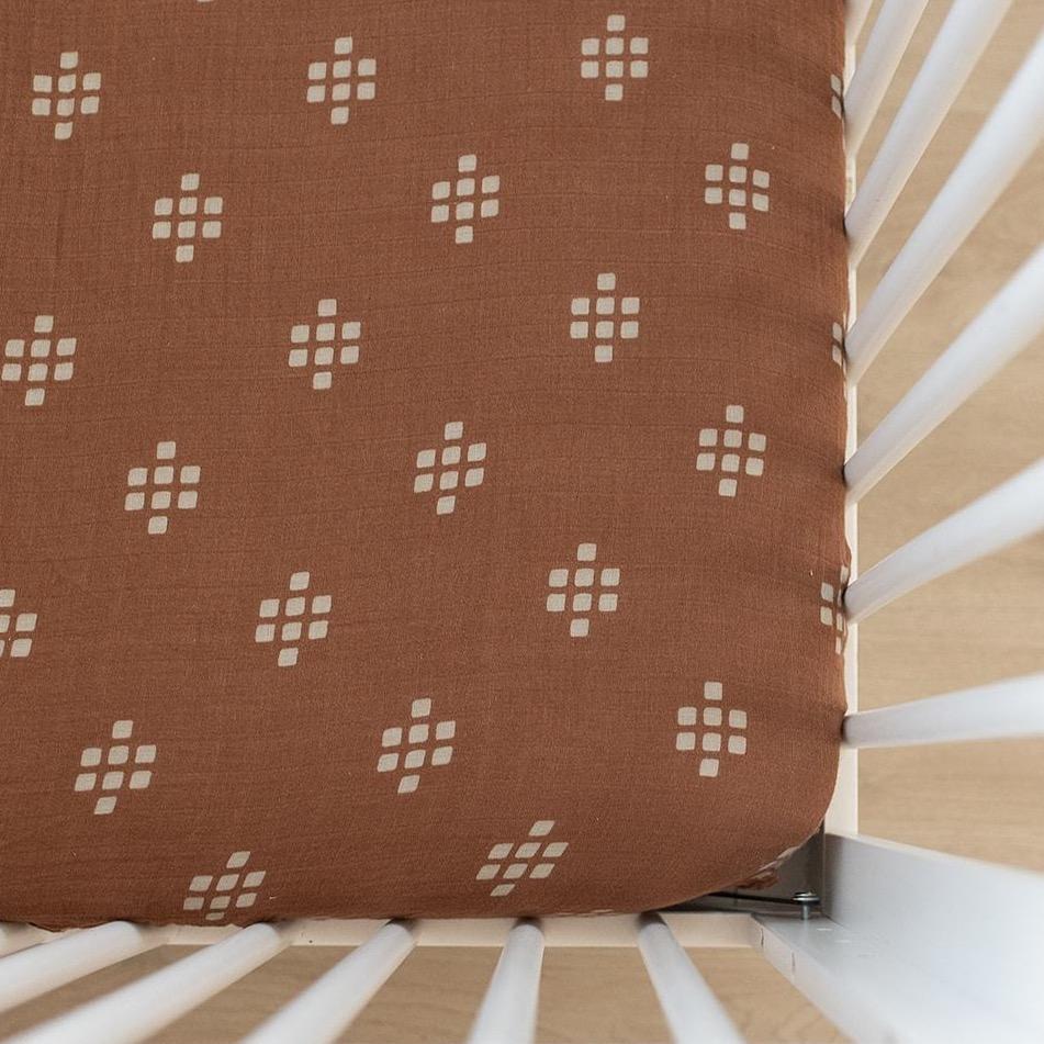 Crib Sheet -Chestnut Textiles