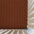 Crib Sheet -Rust Mudcloth