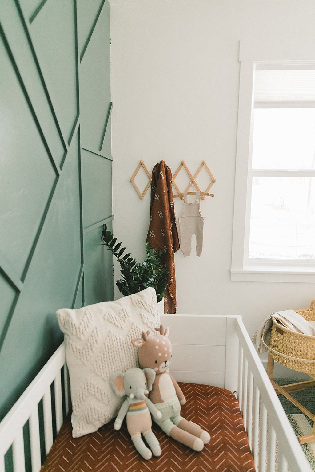 Crib Sheet -Rust Mudcloth