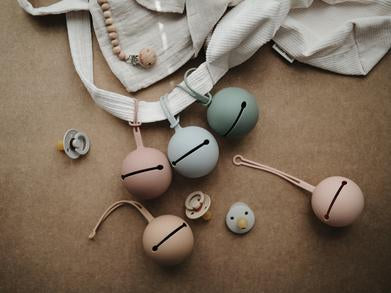 Silicone Pacifier Holder Case - Stone