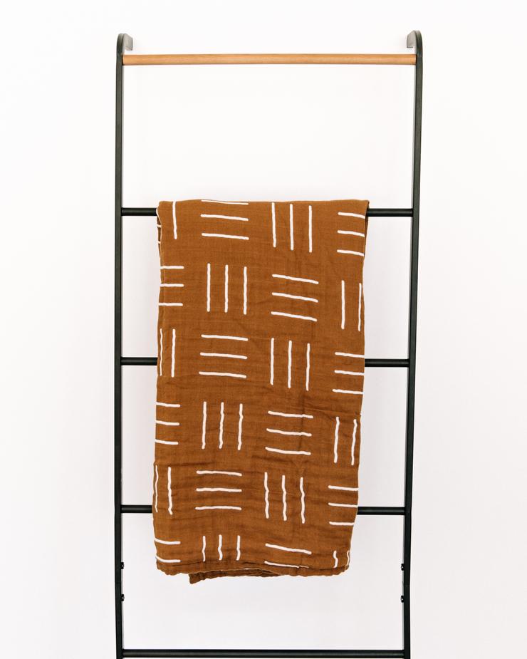 Muslin Quilt - Mustard Mudcloth