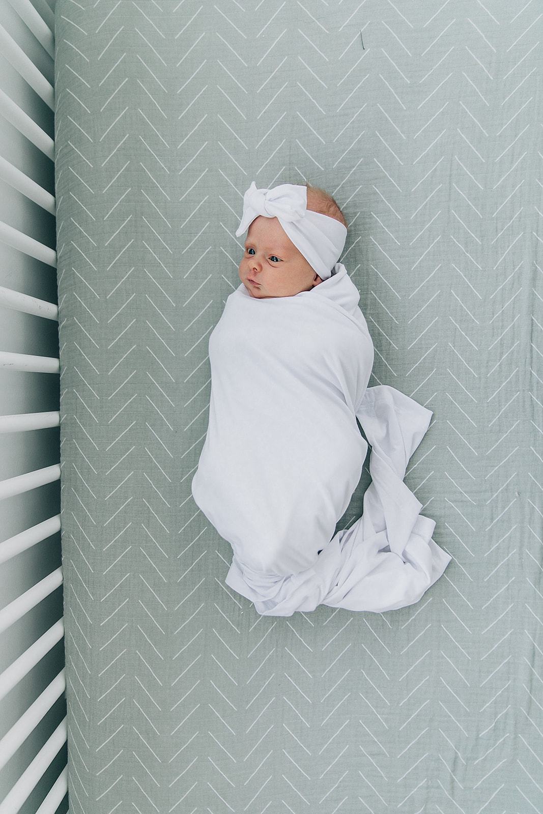 White Stretch Swaddle