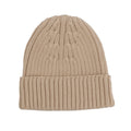 Rib Knit Beanie - Almond
