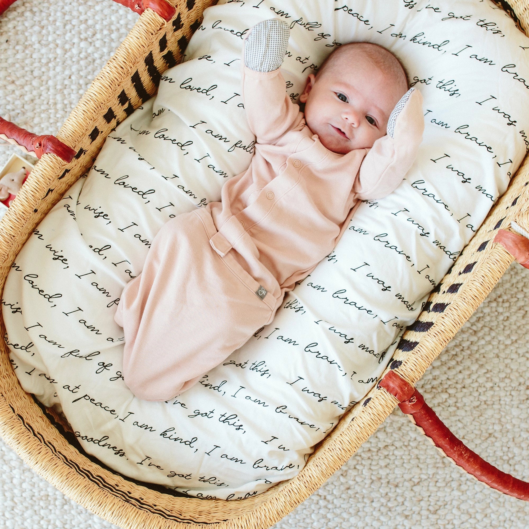 Bamboo Organic Cotton Convertible Gown - Rose