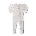 Bamboo Organic Cotton Sleep & Play Footie - Storm Gray