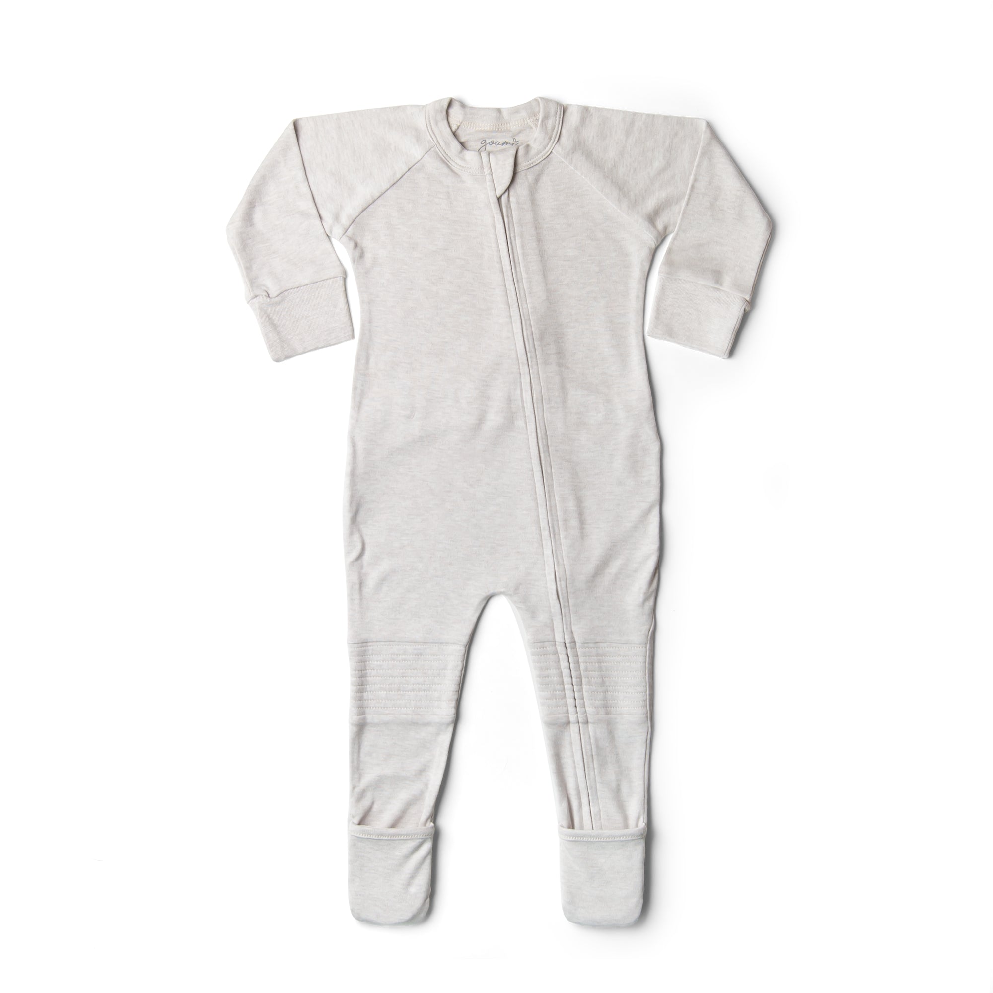 Bamboo Organic Cotton Sleep & Play Footie - Storm Gray