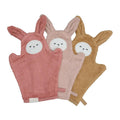 Bath Mitts - Bunny - Old Rose Mix - 3 pack