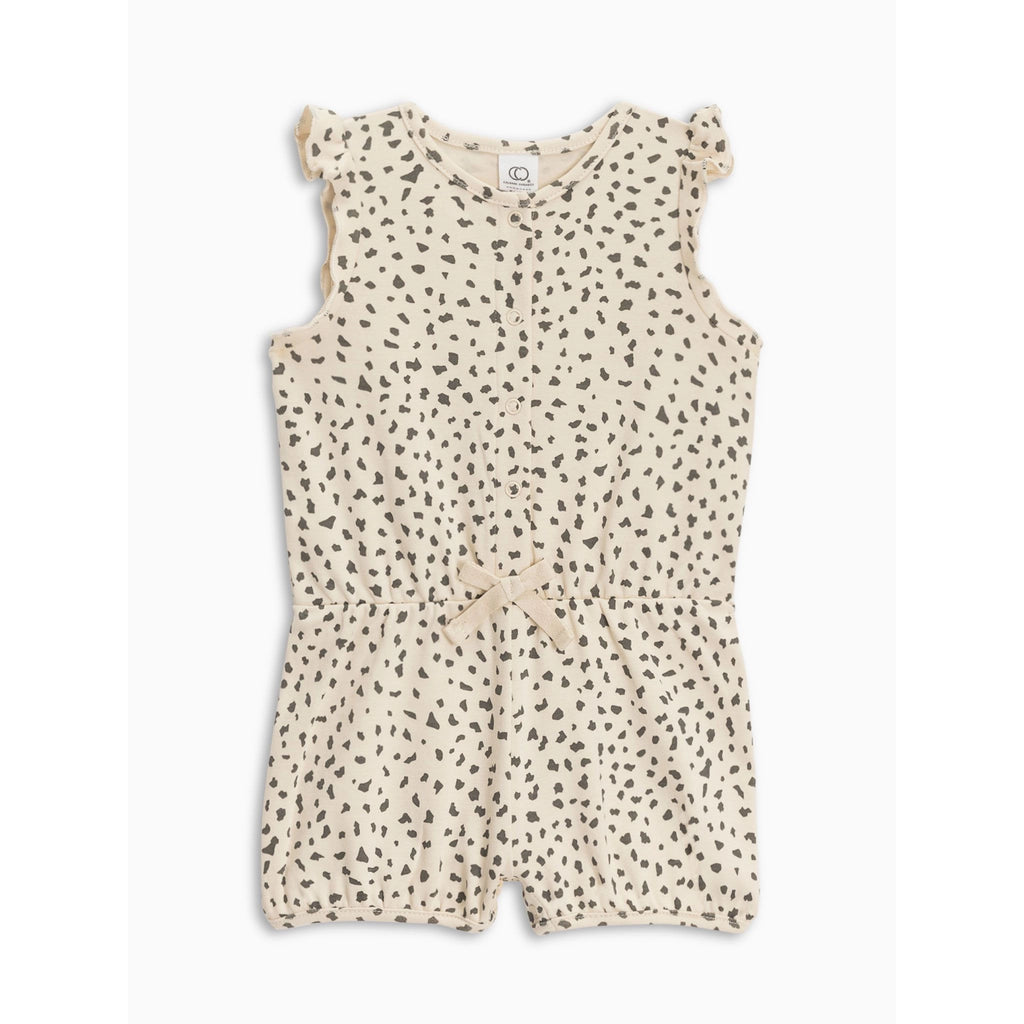 Amelia Romper - Cheetah / Pewter