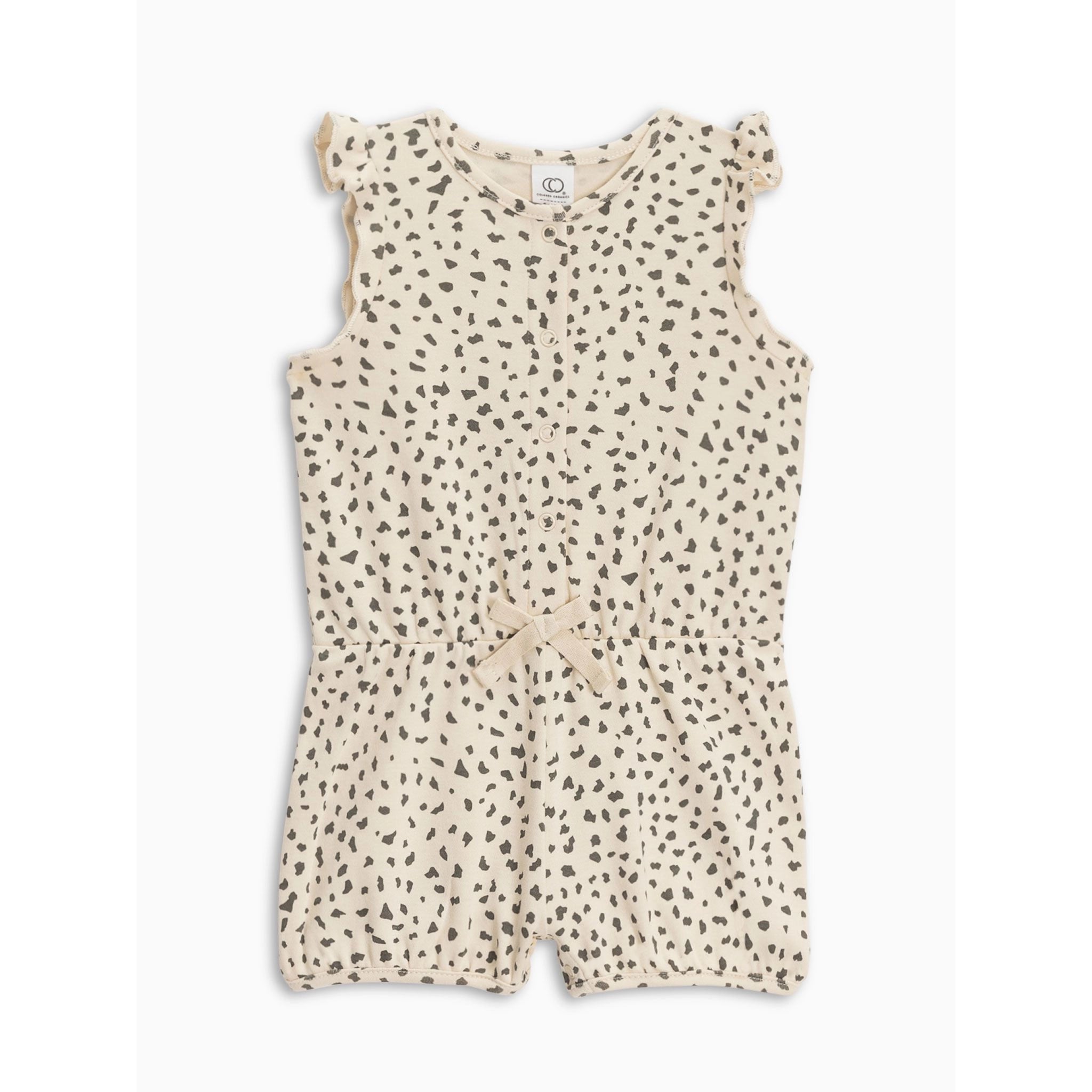 Amelia Romper - Cheetah / Pewter