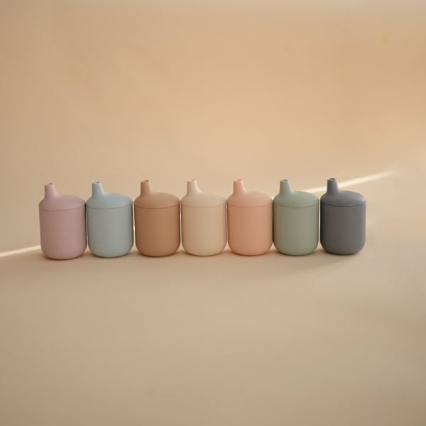 SILICONE SIPPY CUP (POWDER BLUE)