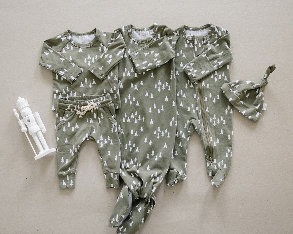Olive Pines Newborn Knot Hat