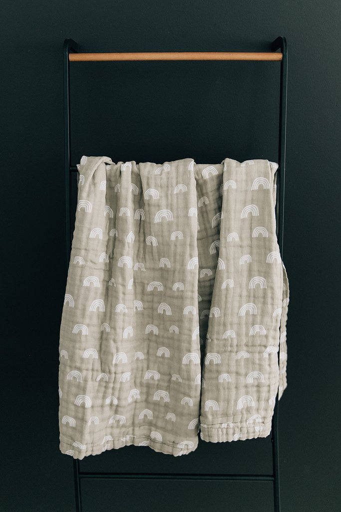 Muslin Quilt - Sand Rainbow