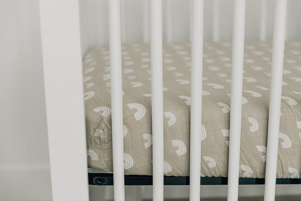 Crib Sheet  - Sand Rainbow