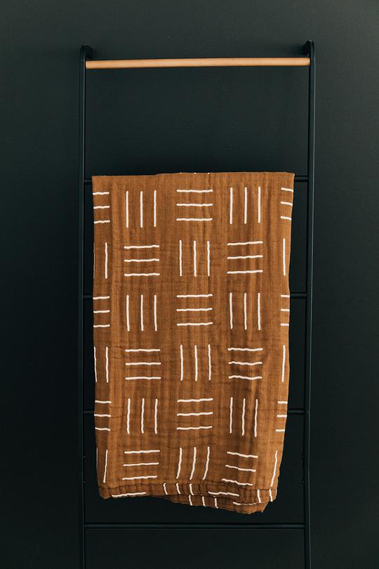Muslin Quilt - Mustard Mudcloth