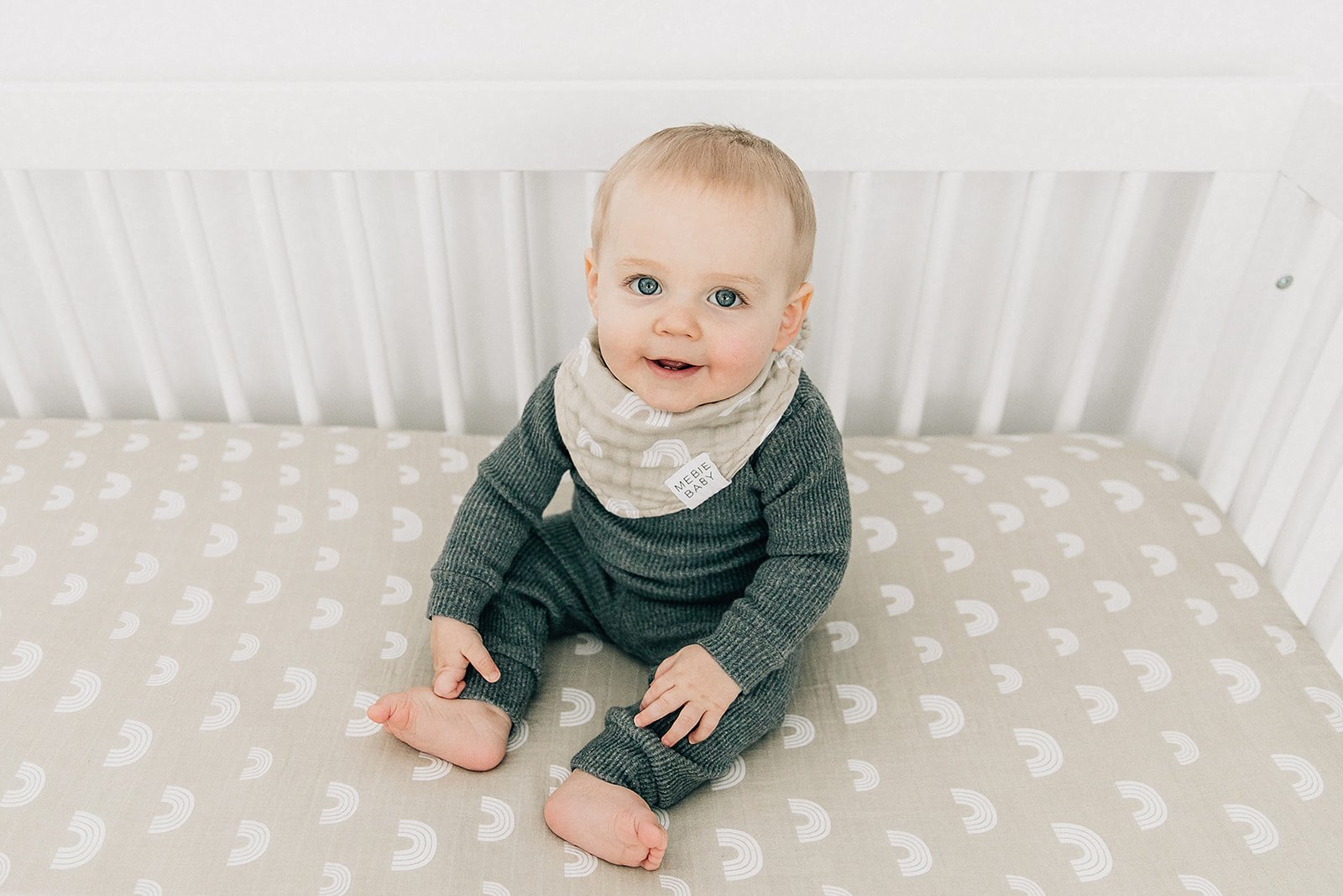 Crib Sheet  - Sand Rainbow