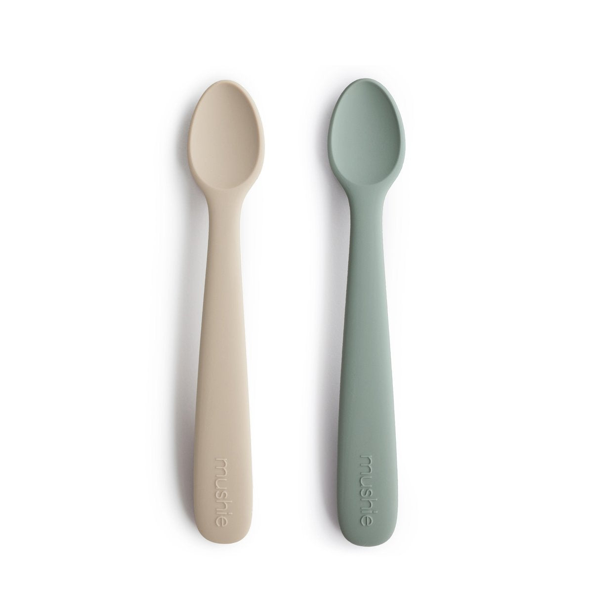 Silicone Feeding Spoons Cambridge Blue/Shifting Sand 2-Pack