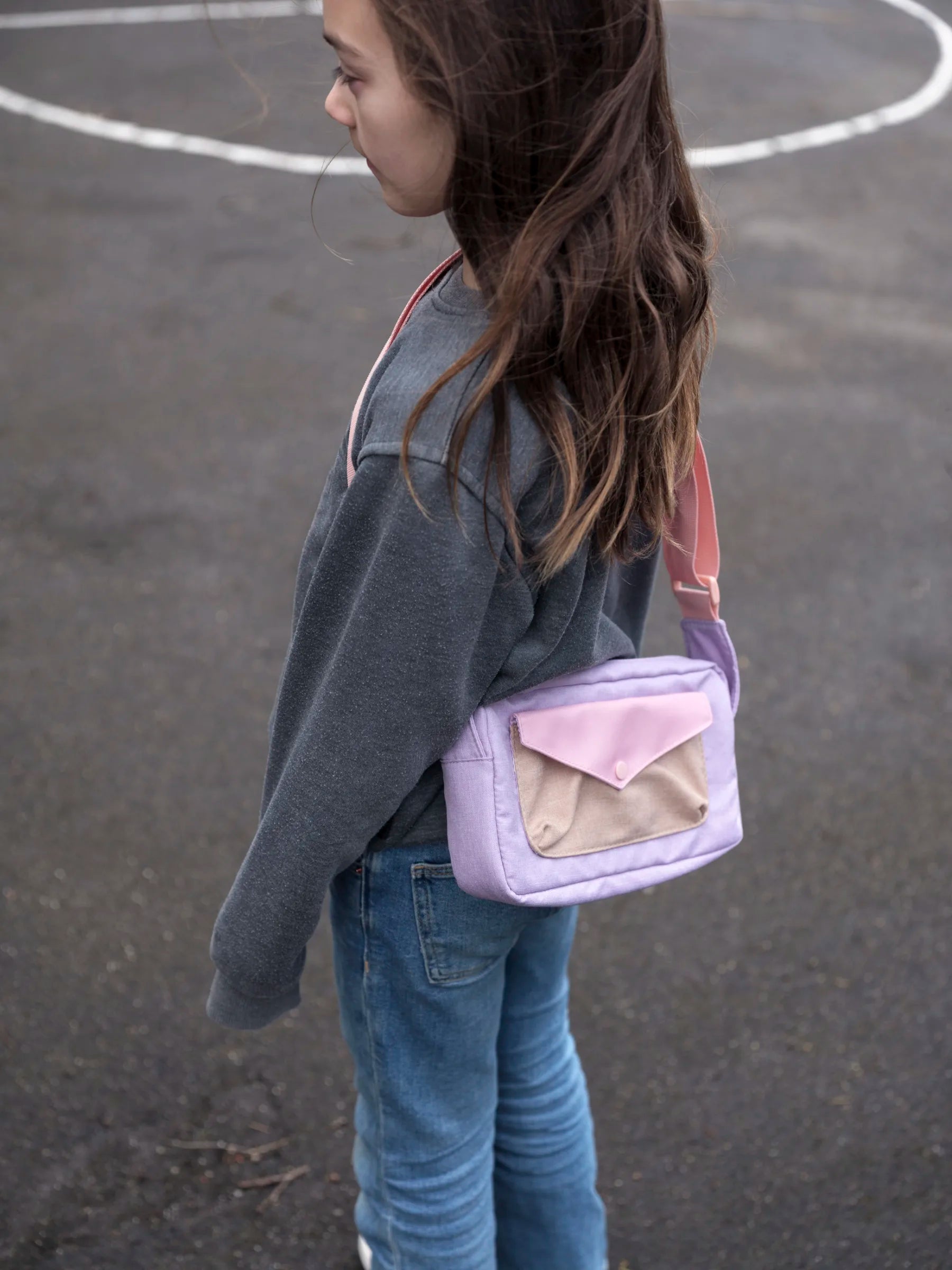 Shoulder Bag - Lilac & Old Rose