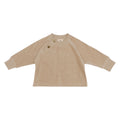 Velour Baby Sweater - Almond
